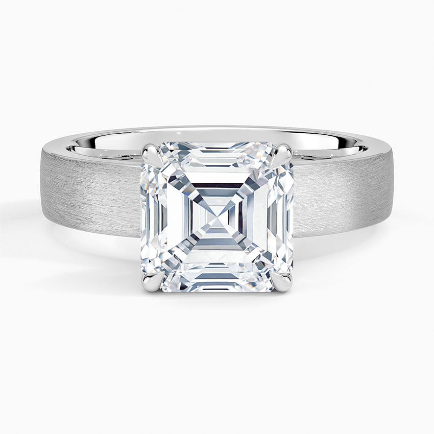 Peyton 4mm Satin Finish Solitaire Ring