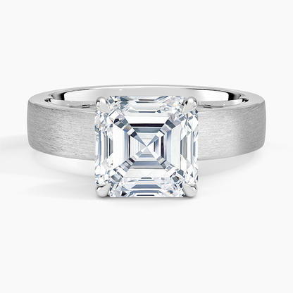 Peyton 4mm Satin Finish Solitaire Ring