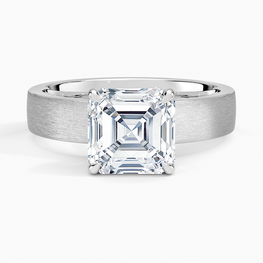 Peyton 4mm Satin Finish Solitaire Ring