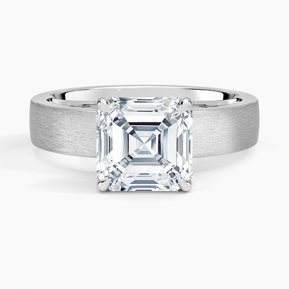 Peyton 4mm Satin Finish Solitaire Ring