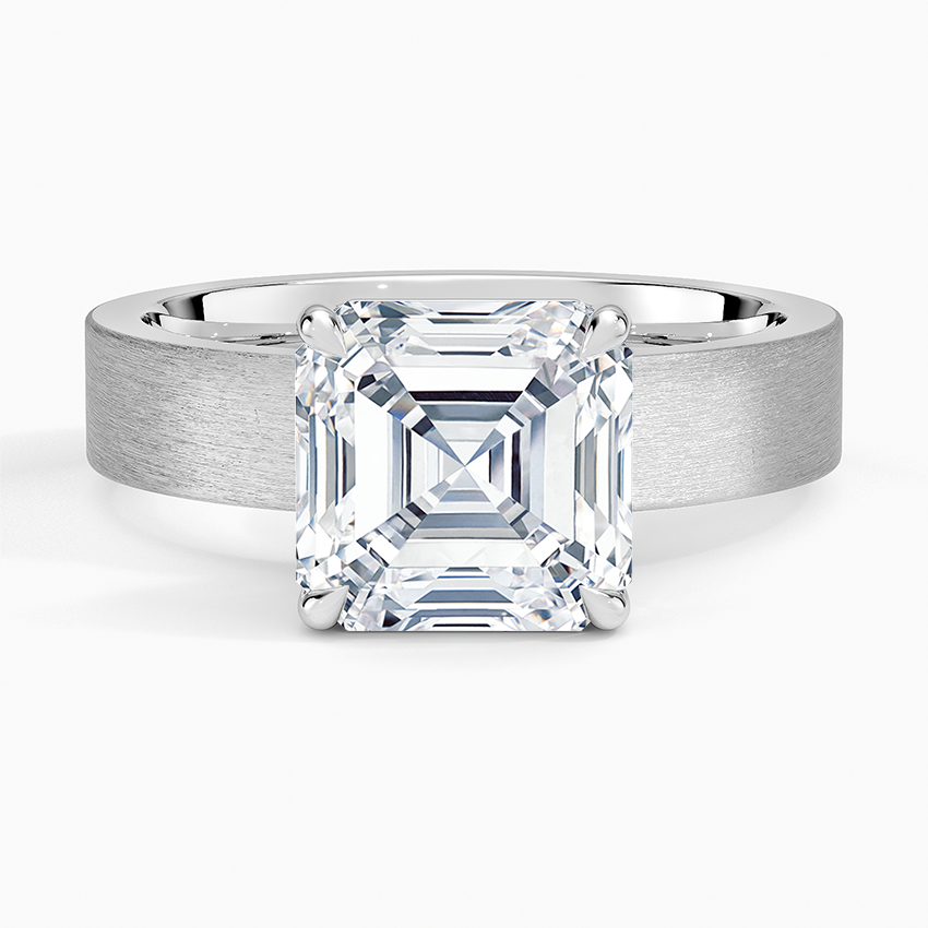 Peyton 4mm Satin Finish Solitaire Ring