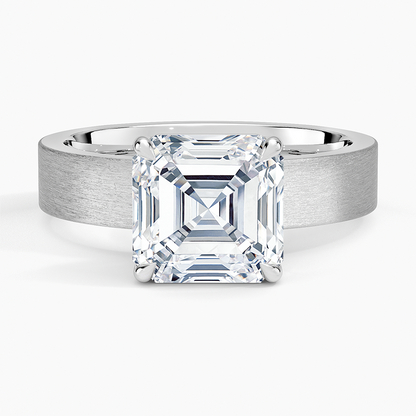 Peyton 4mm Satin Finish Solitaire Ring