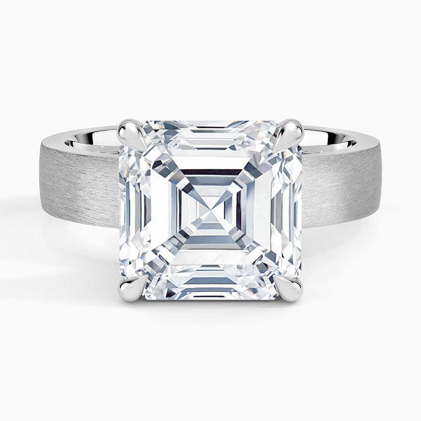 Peyton 4mm Satin Finish Solitaire Ring