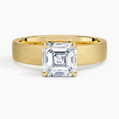 Peyton 4mm Satin Finish Solitaire Ring