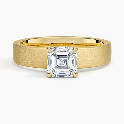 Peyton 4mm Satin Finish Solitaire Ring