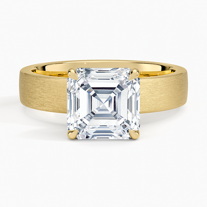 Peyton 4mm Satin Finish Solitaire Ring