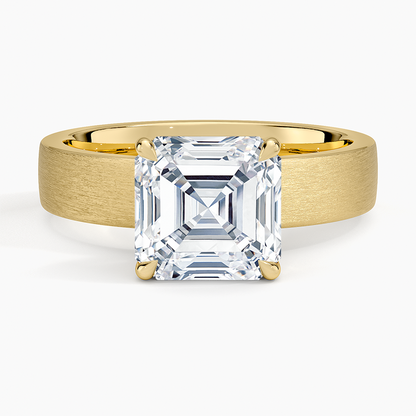 Peyton 4mm Satin Finish Solitaire Ring