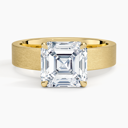 Peyton 4mm Satin Finish Solitaire Ring