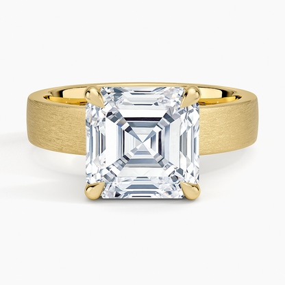 Peyton 4mm Satin Finish Solitaire Ring