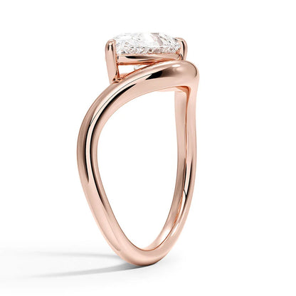 Silhouette Solitaire Ring
