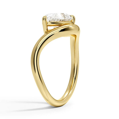 Silhouette Solitaire Ring