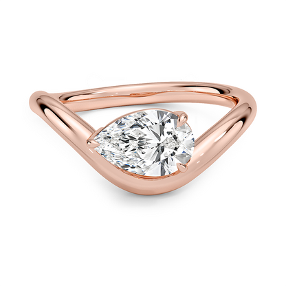 Silhouette Solitaire Ring