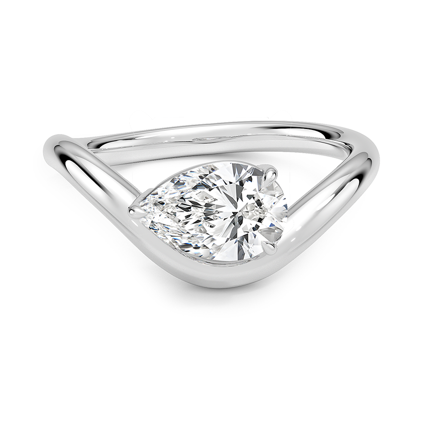 Silhouette Solitaire Ring