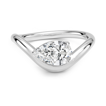 Silhouette Solitaire Ring