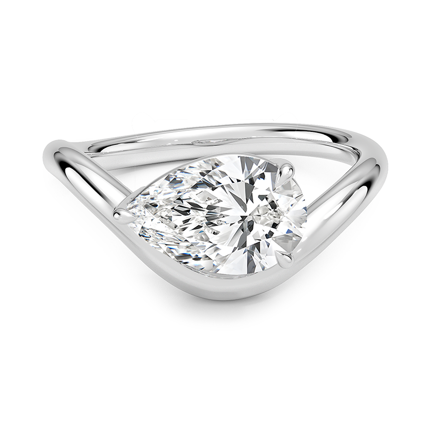 Silhouette Solitaire Ring