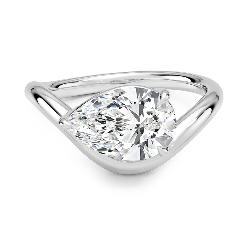 Silhouette Solitaire Ring