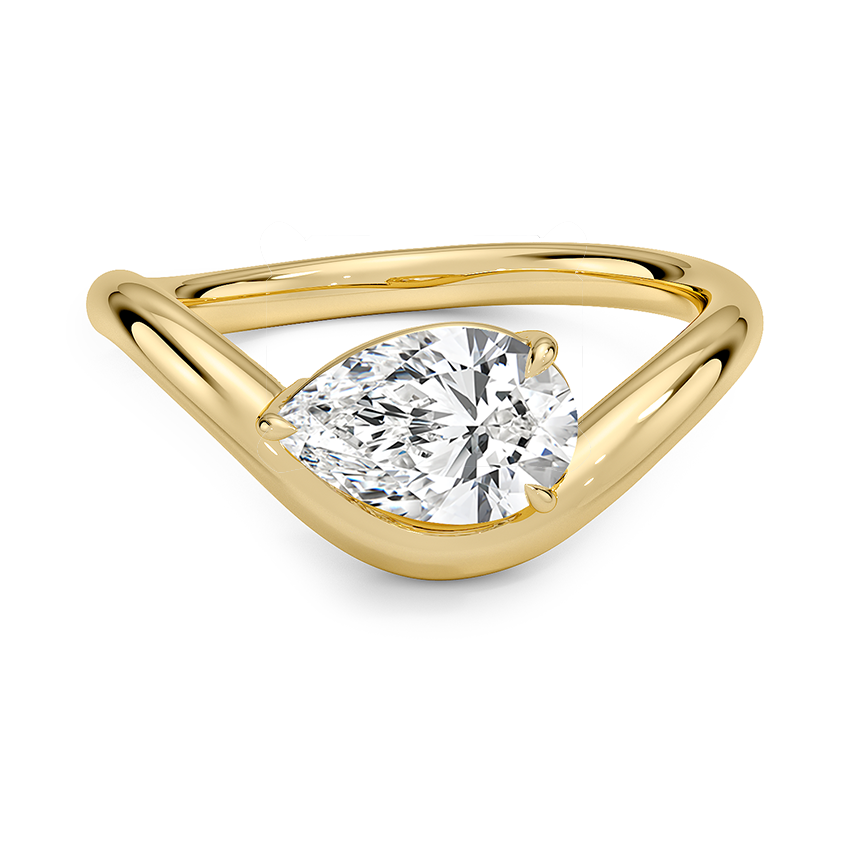 Silhouette Solitaire Ring