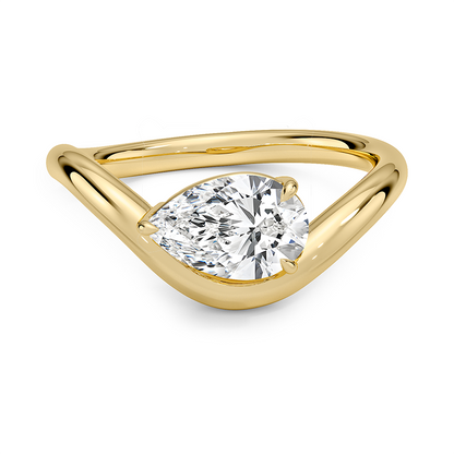 Silhouette Solitaire Ring