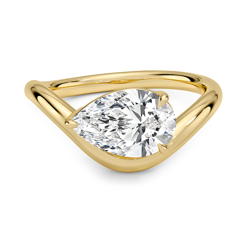 Silhouette Solitaire Ring