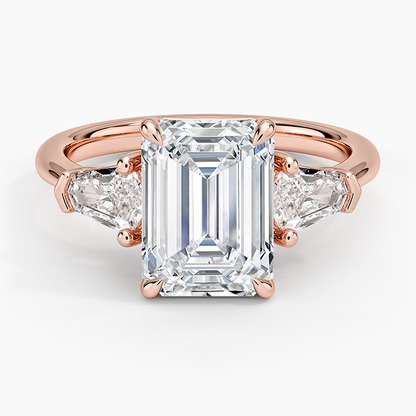 Shield Cut Three Stone Diamond Ring