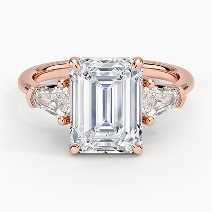 Shield Cut Three Stone Diamond Ring