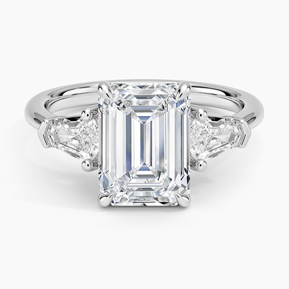 Shield Cut Three Stone Diamond Ring