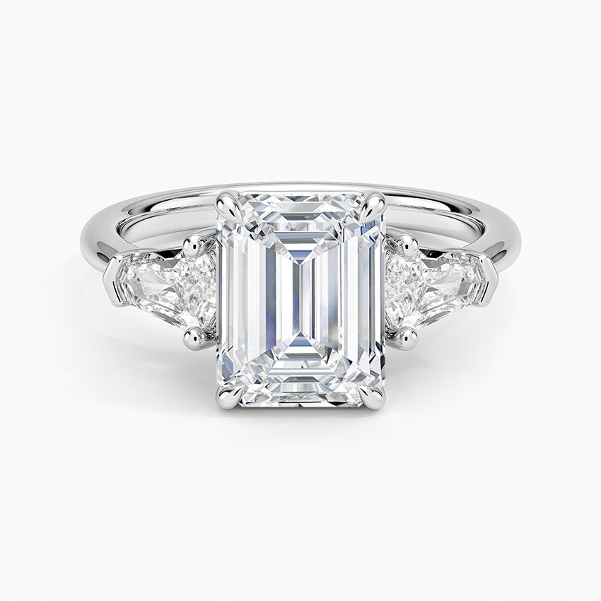 Shield Cut Three Stone Diamond Ring