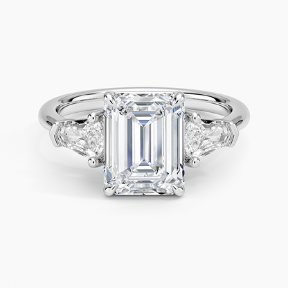 Shield Cut Three Stone Diamond Ring