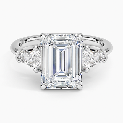 Shield Cut Three Stone Diamond Ring