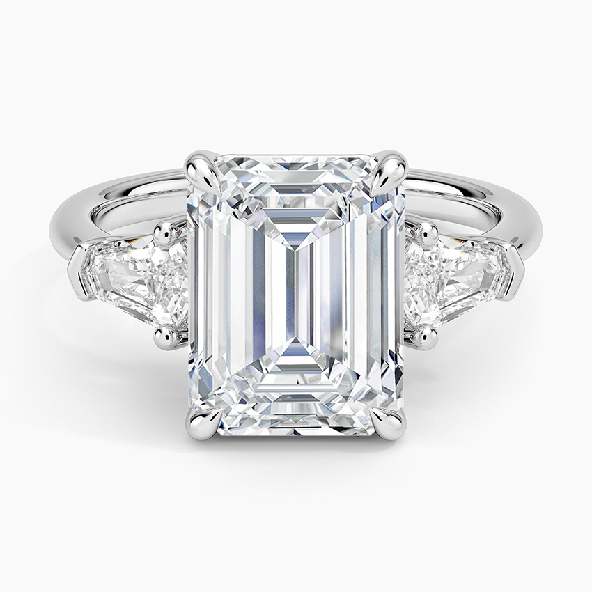 Shield Cut Three Stone Diamond Ring