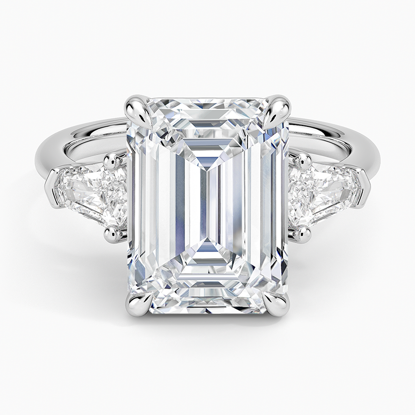 Shield Cut Three Stone Diamond Ring