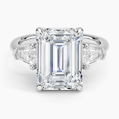 Shield Cut Three Stone Diamond Ring