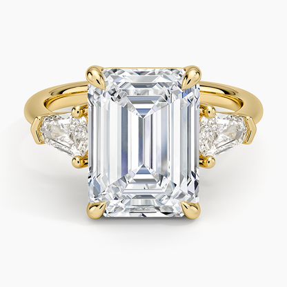 Shield Cut Three Stone Diamond Ring