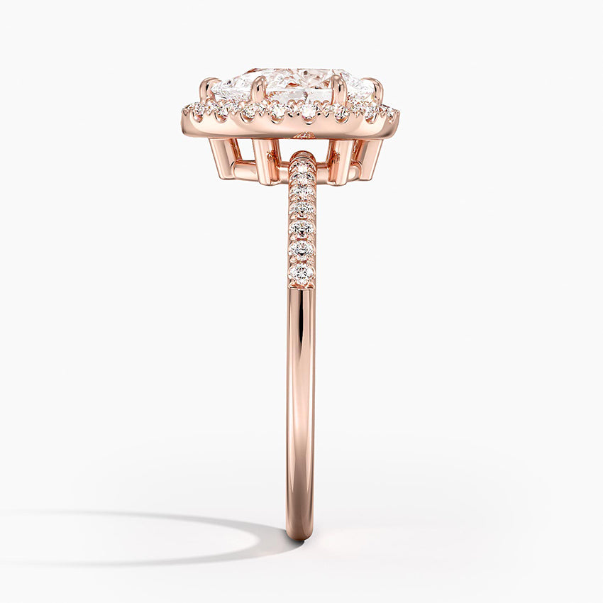 Cambria Halo Diamond Ring