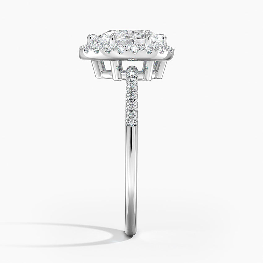 Cambria Halo Diamond Ring