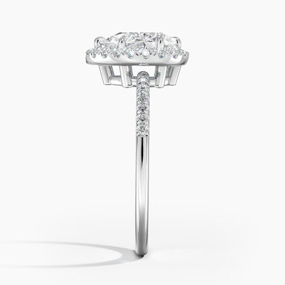 Cambria Halo Diamond Ring
