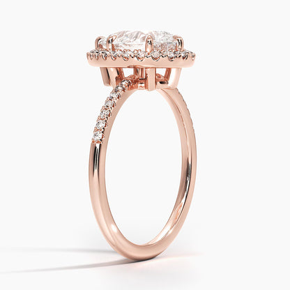 Cambria Halo Diamond Ring