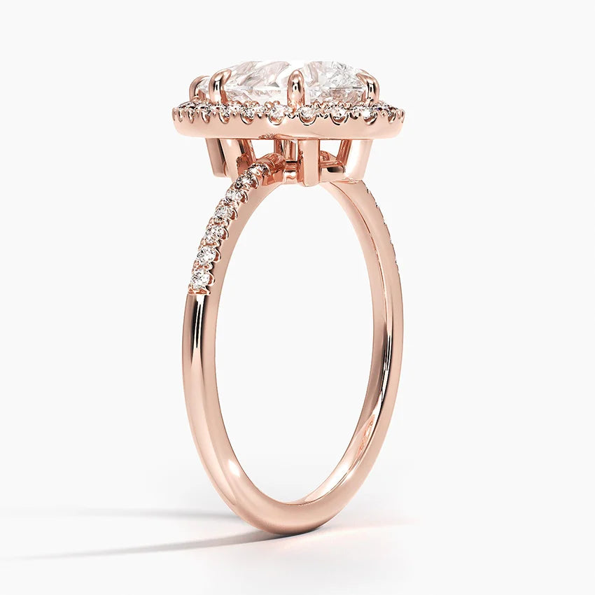 Cambria Halo Diamond Ring