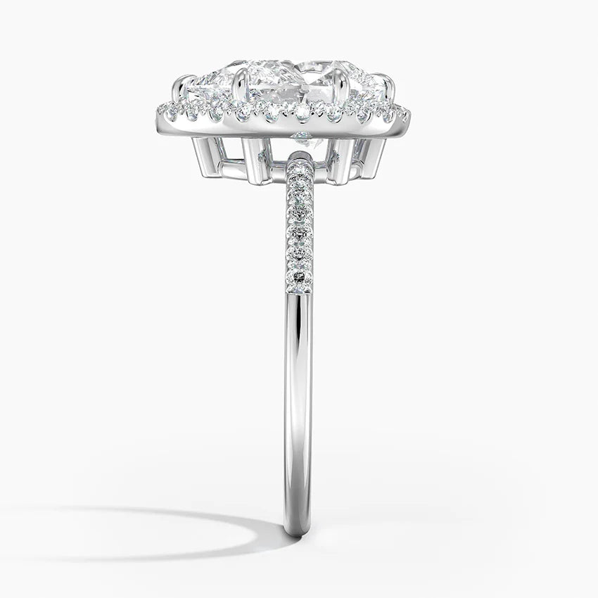 Cambria Halo Diamond Ring