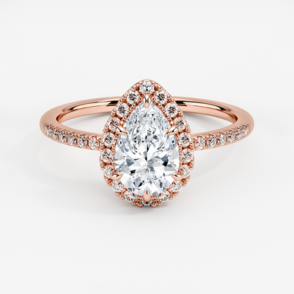 Cambria Halo Diamond Ring