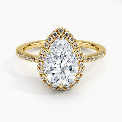 Cambria Halo Diamond Ring
