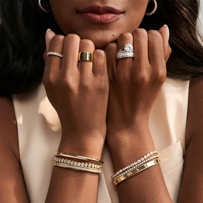 Oval Diamond Bezel Tennis Bracelet