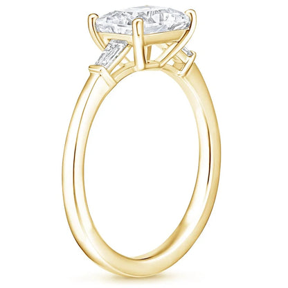East West Tapered Baguette Diamond Ring