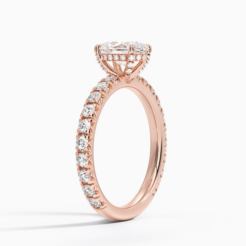Olympia Diamond Ring Hidden Halo