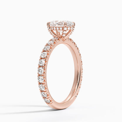 Olympia Diamond Ring Hidden Halo