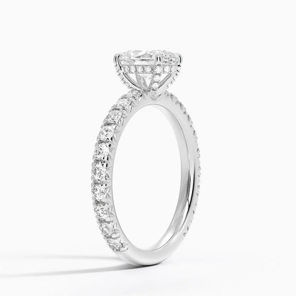 Olympia Diamond Ring Hidden Halo