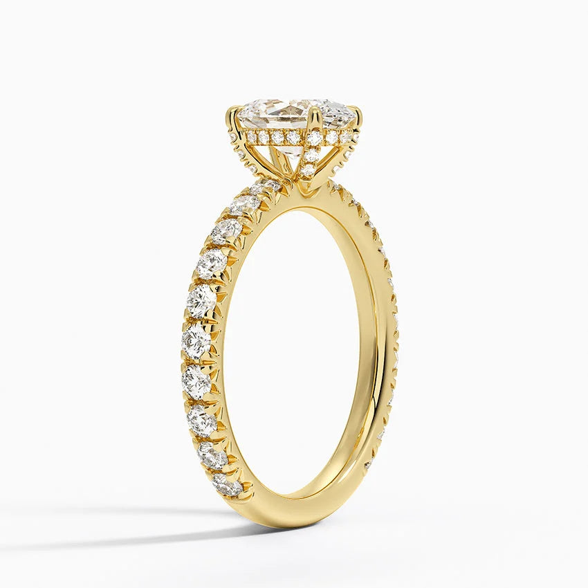 Olympia Diamond Ring Hidden Halo