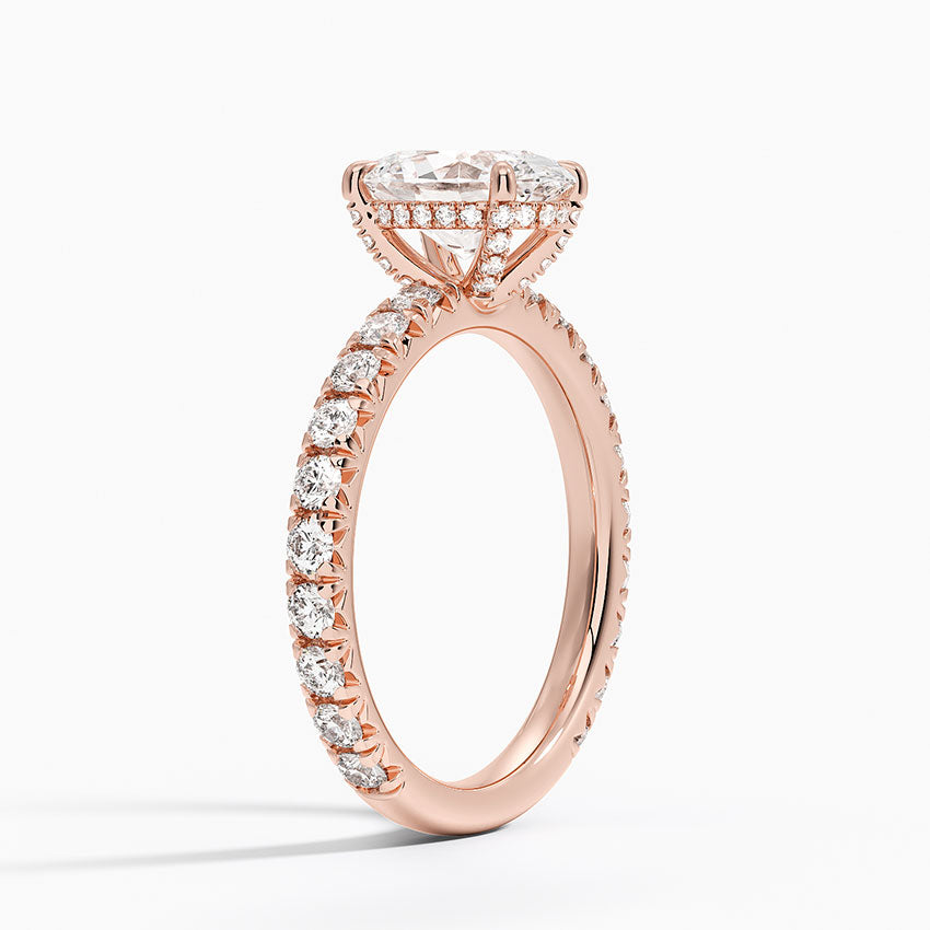 Olympia Diamond Ring Hidden Halo