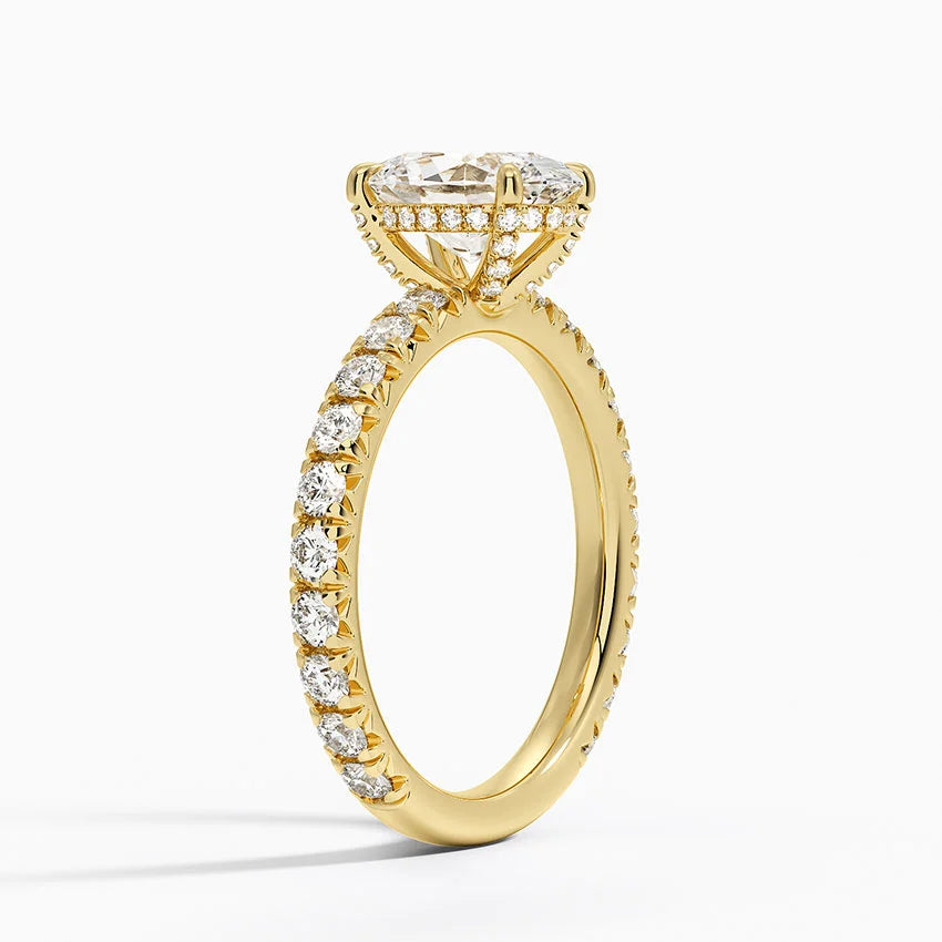 Olympia Diamond Ring Hidden Halo