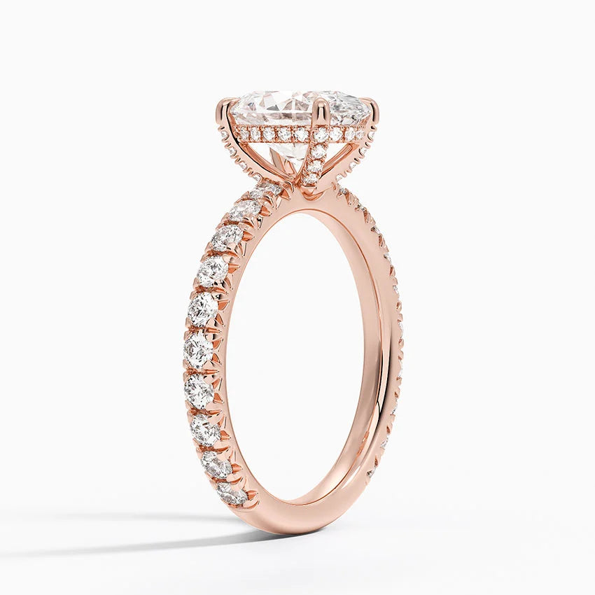 Olympia Diamond Ring Hidden Halo